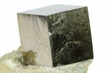 Natural Pyrite Cube In Rock - Navajun, Spain #168523-1